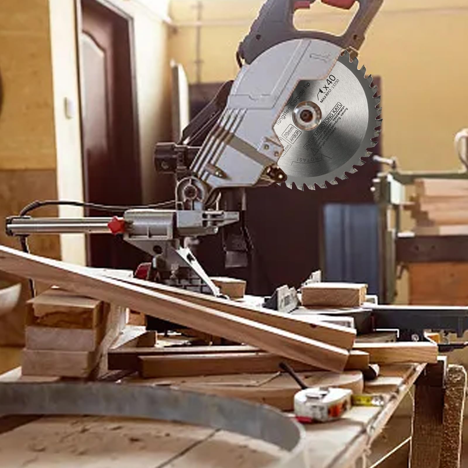 115 mm (20 mm Bore) Circular Saw Blade, Professional Carbide Saw Blade, 4.5 inch Wood Cutting Disc for Angle Grinder - Image 4