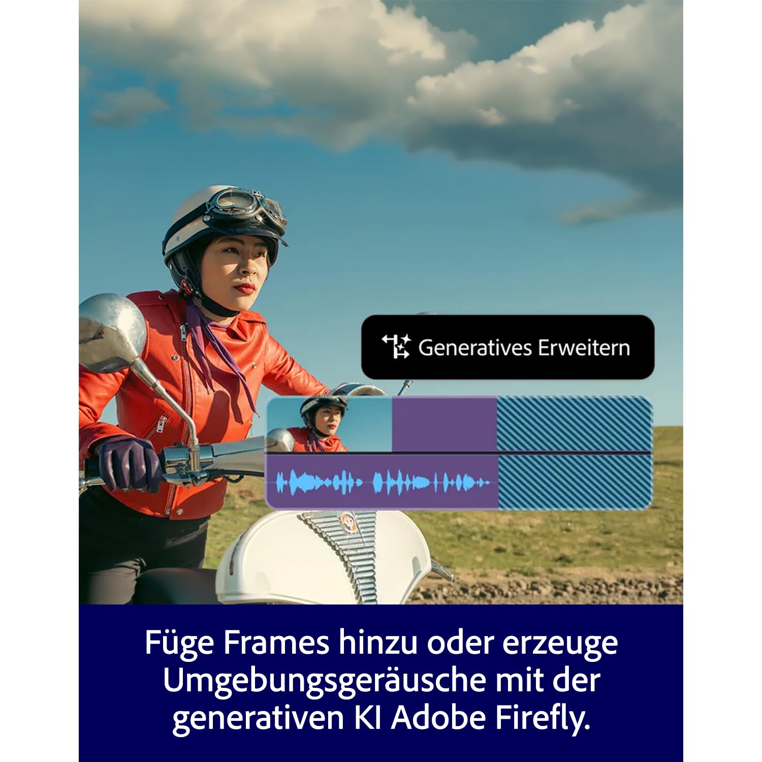 Adobe Premiere + Adobe Firefly Pro | Videobearbeitung und kreative KI-Software | 12-Monats-Abo | Download für PC/Mac