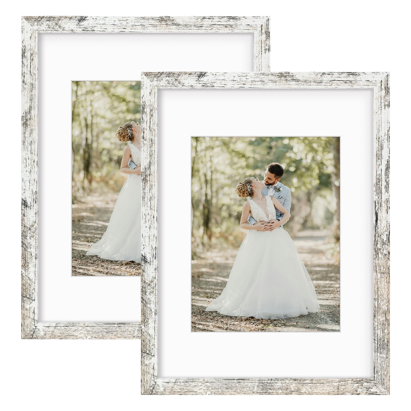 Cadres photo 30x40 cm de qualité supérieure en bois d'ingénierie blanc