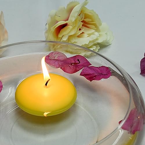 Miniatura 4 de Zest Candle Velas flotantes de 12 piezas, 3 pulgadas, color amarillo