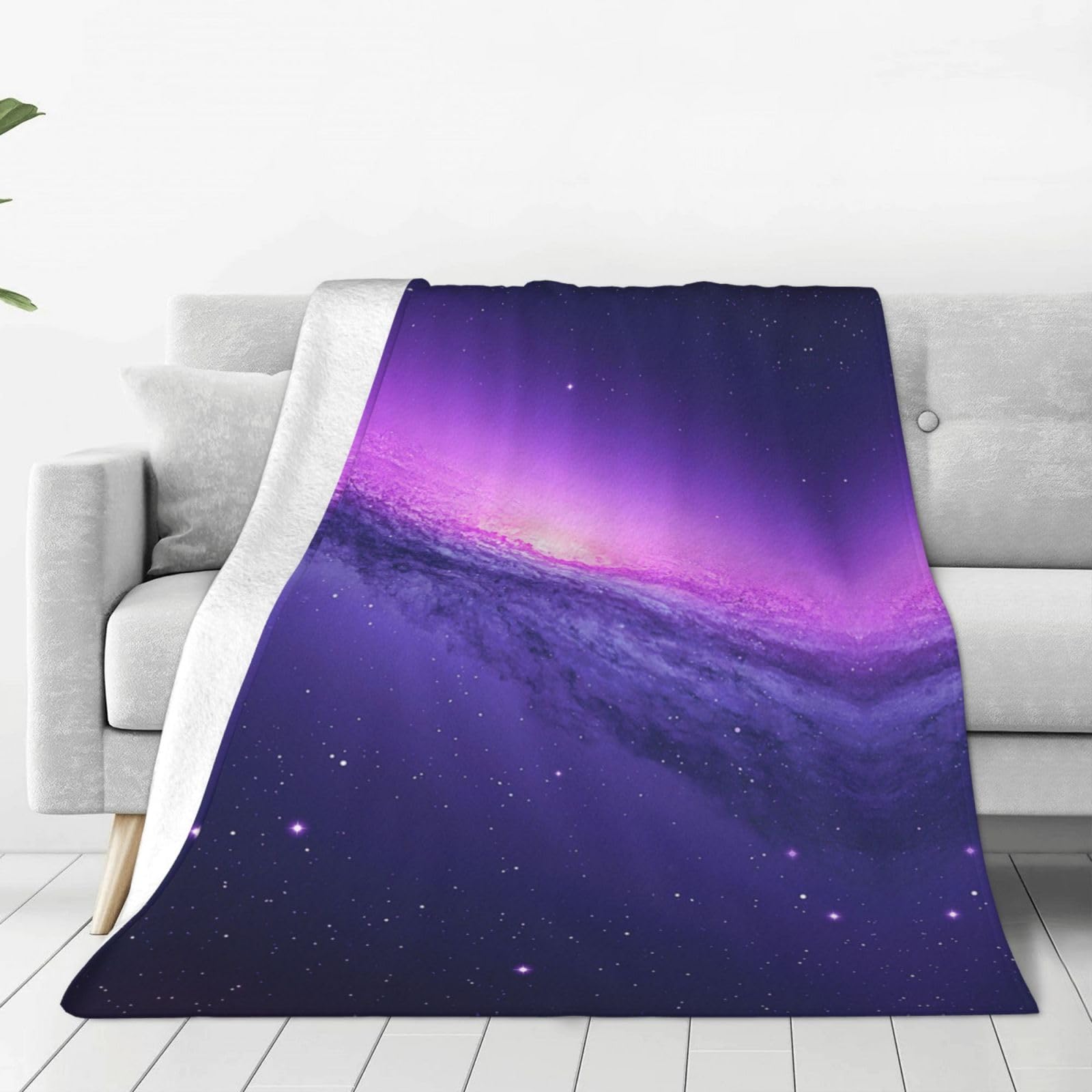 Couverture polaire galaxie contre le froid nocturne | Plaid flanelle chaud pour lit