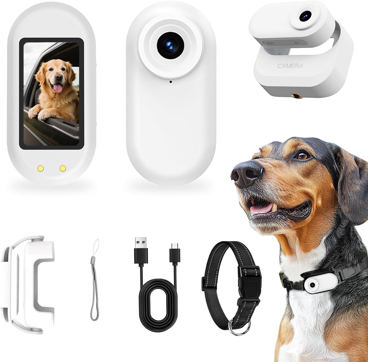 Thumb-Size Mini Body Camera – 1080P HD POV Camcorder, Motion Detection, Magnetic Mount, Wireless Charging Case, 1.47" Screen, Action Sports & Pet Camera, Small Body Cam for Dogs & Cat