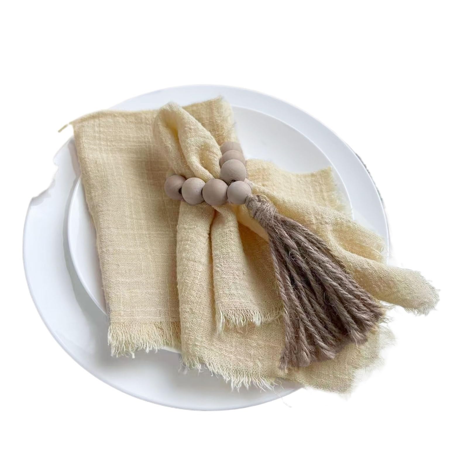 Cotton Gauze Napkins Retro Rustic 32x32cm 6PCS for table