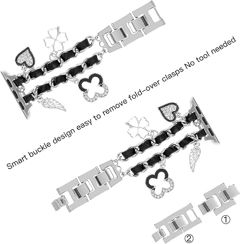 Miniatura 6 de Pulsera de moda compatible con Apple Watch de 1.732 pulgadas, 1.772 pulgadas, 1.775 pulgadas, 1.654 pulgadas, 1.496 pulgadas, 1.575 pulgadas, 1.614