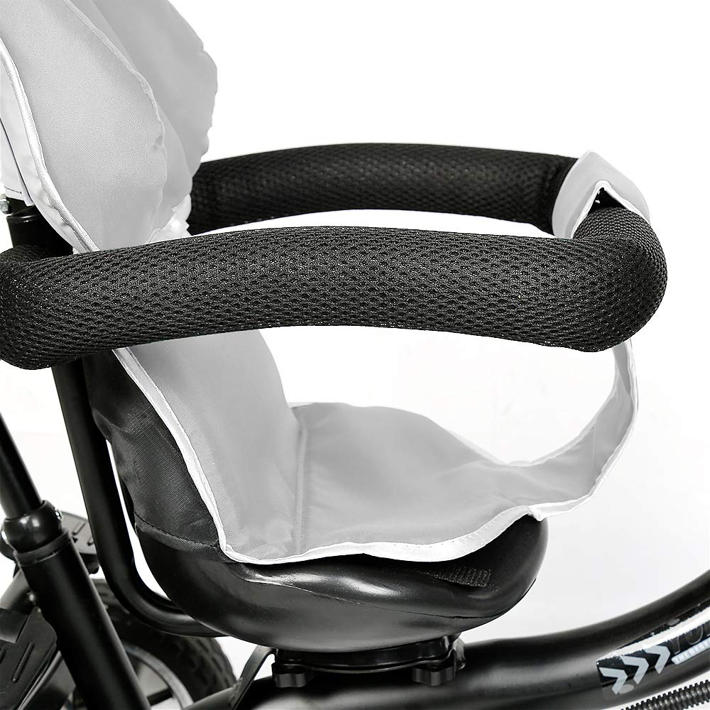 Triciclo per Bambini Bicicletta Equilibrio Sedile e Maniglia Regolabili4 IN 1 Triciclo per Bambini con Maniglia di Spinta per Genitori per 1-3 Anni Ragazzi Ragazze