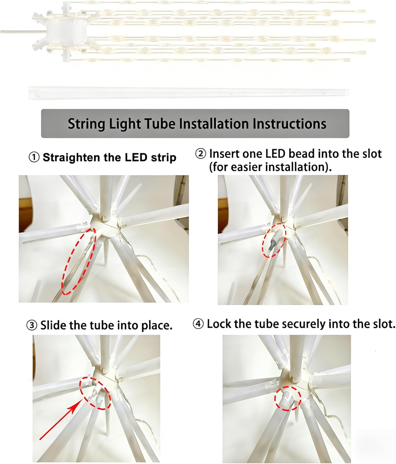 New Hanging Starburst Light,16 Colors 8 Modes 102 LED Waterproof Firework Fairy Meteor Lights, Dimmable Remote Control, Battery Operated Starry Light for Garden Patio Party Christmas (1-pack)