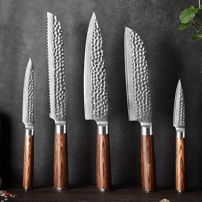 Set de Cuchillos Cocina 5 Piezas Acero Inoxidable miniatura 3