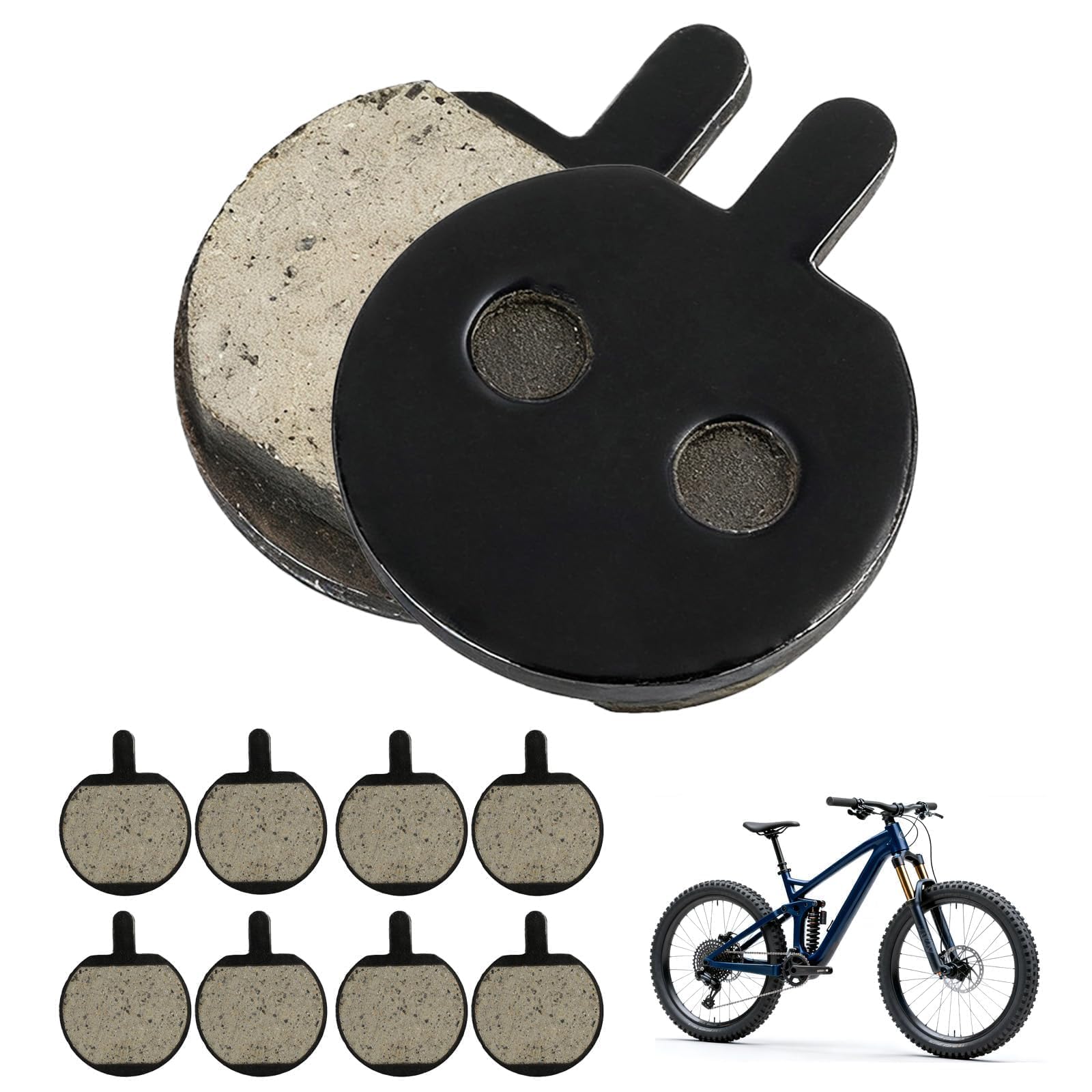 5 paia di pastiglie per freni a disco per bicicletta 4mm per Mountainbike, Rennrad, MTB, con Jak-5 B777, adatto alla maggior parte delle pastiglie per freni di bicicletta elettrica, ecc.