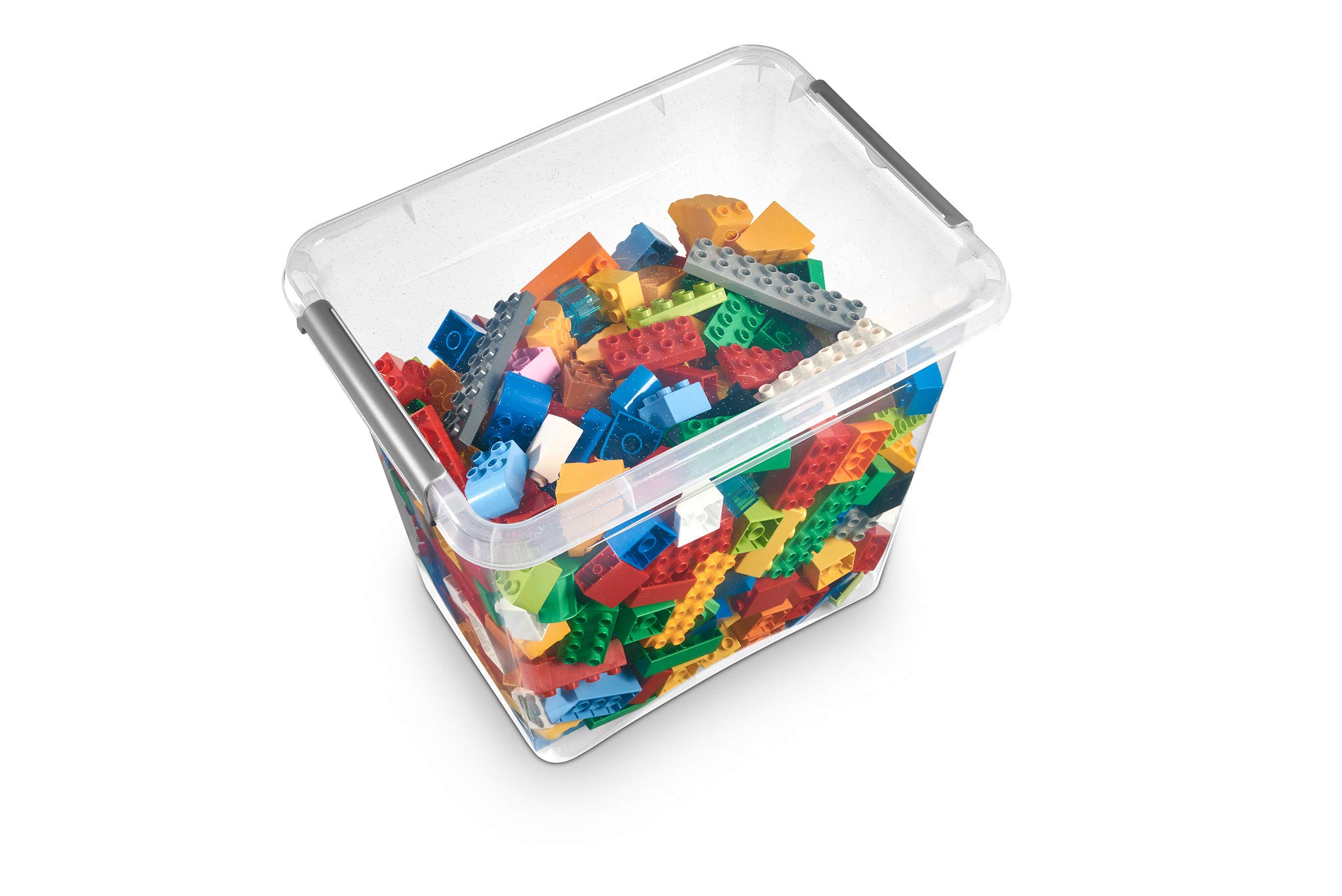 Contenedor Plástico Nanobox 30 Litros Con Nanopartículas Plata - Antibacteriano, Transparente, Apto Lavavajillas