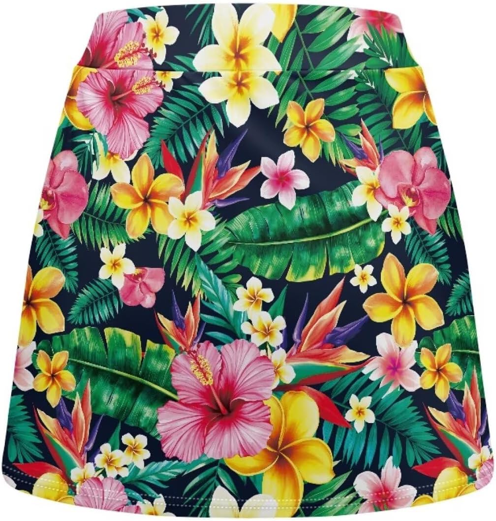 Women's Tennis Skirts High Waisted Athletic Golf Skorts Tummy Control Skirts with Pockets for Workout XS-3XL
