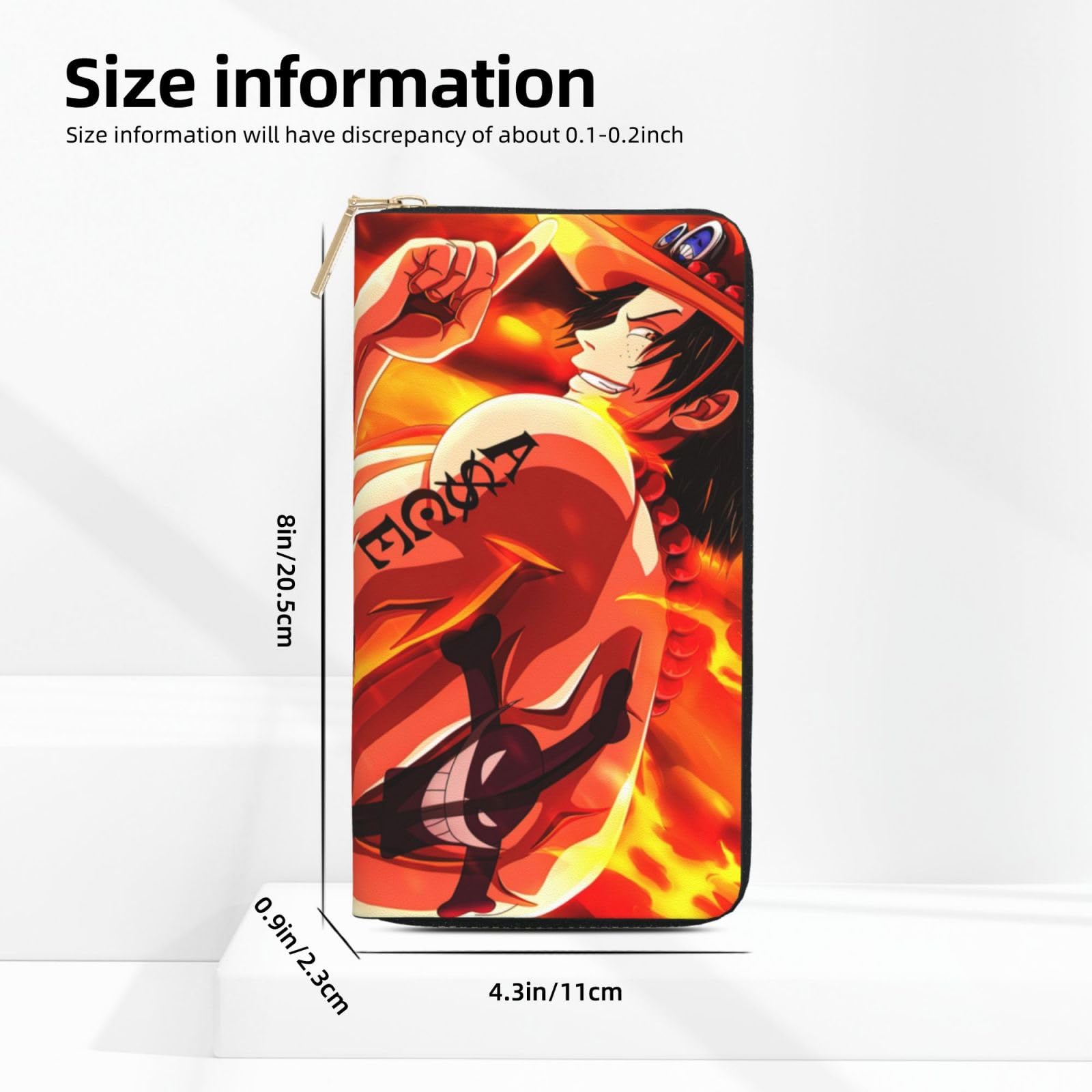 Amazon.co.jp: 財布 ワンピース エース 火拳 One Piece 長財布 レザー