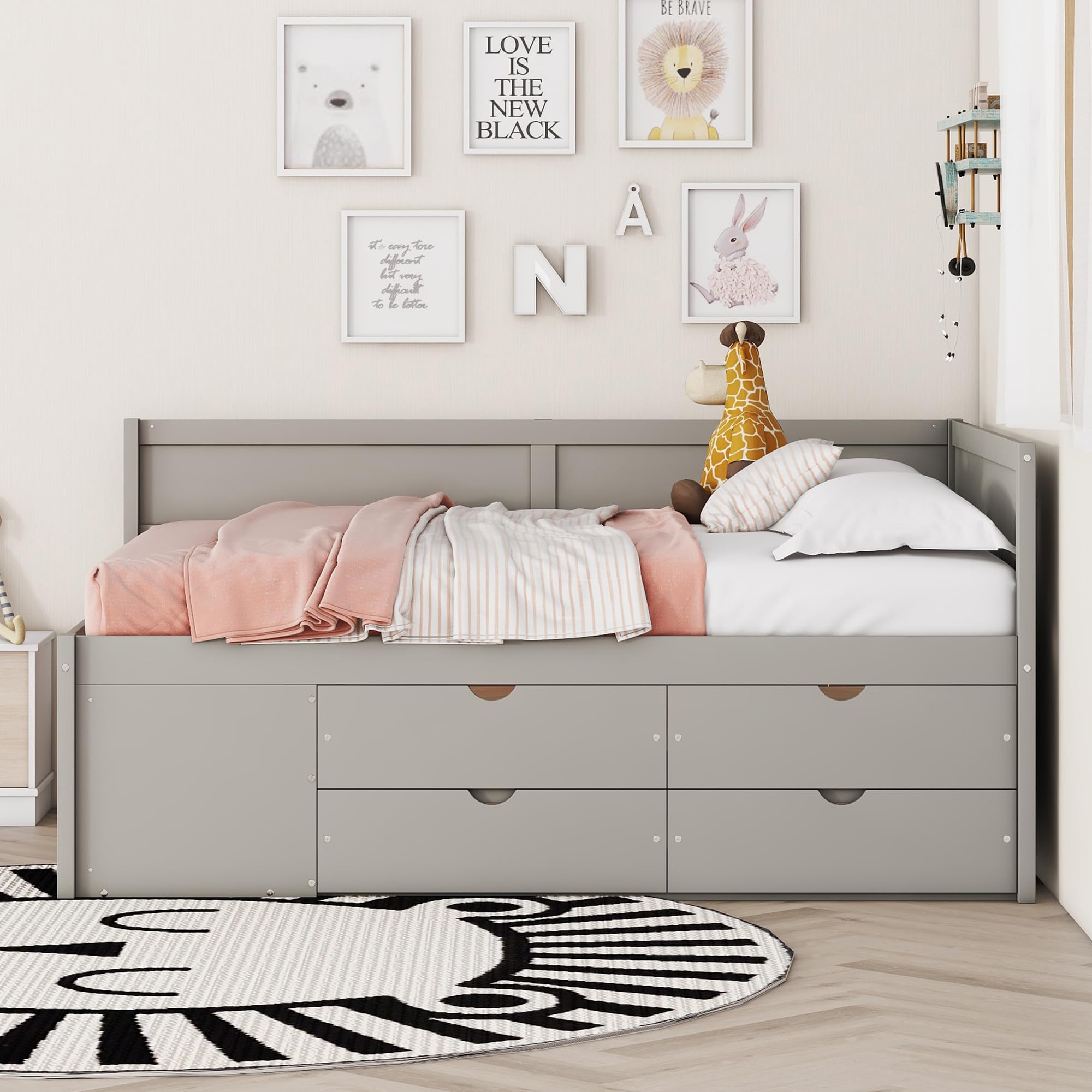 Amazon.com: Harper & Bright Designs L Shape Daybed Full with