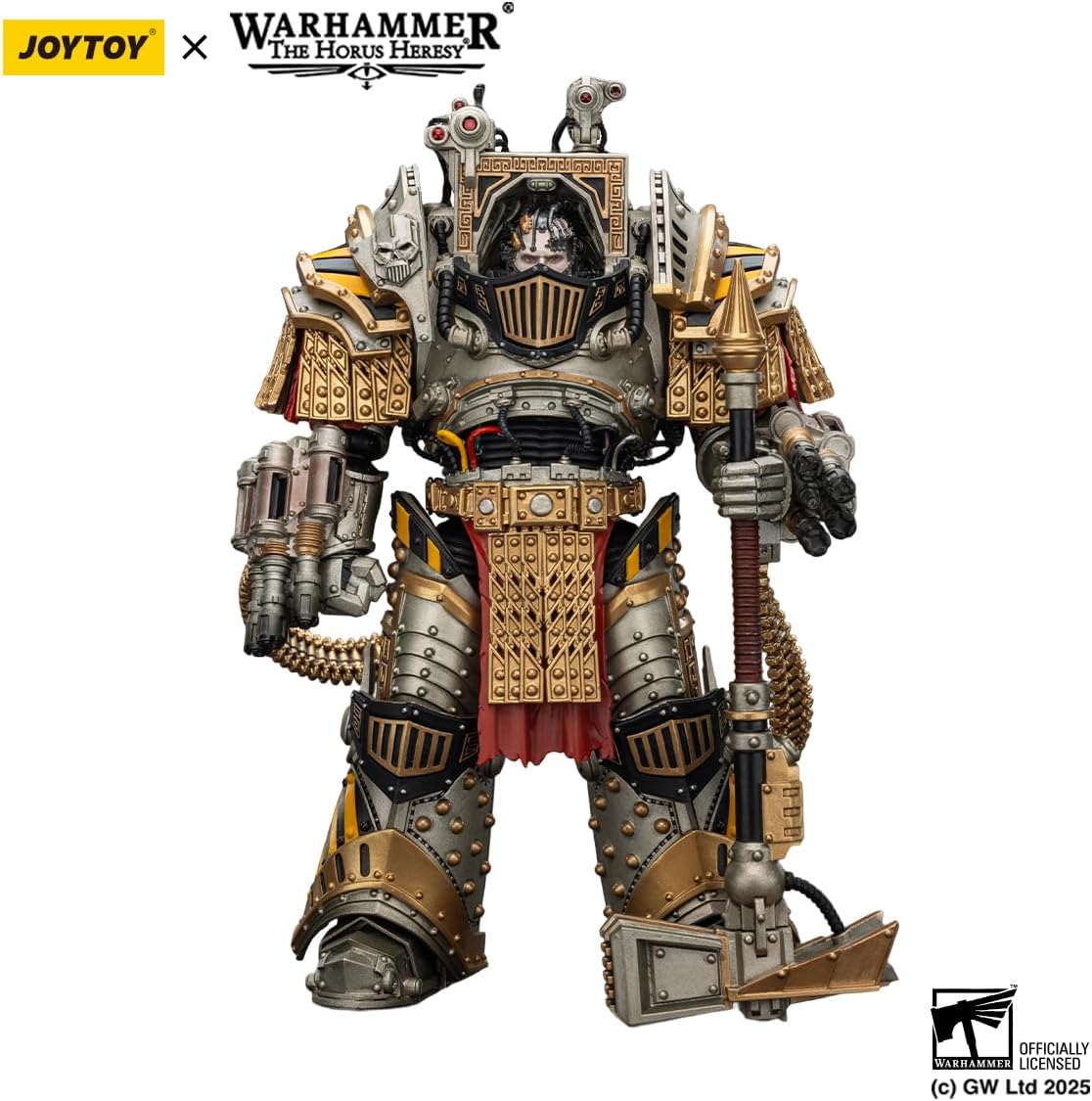 JOYTOY Warhammer The Horus Heresy 1/18 Action Figure 7.2inch Iron Warriors Perturabo, Primarch of The lVth Legion
