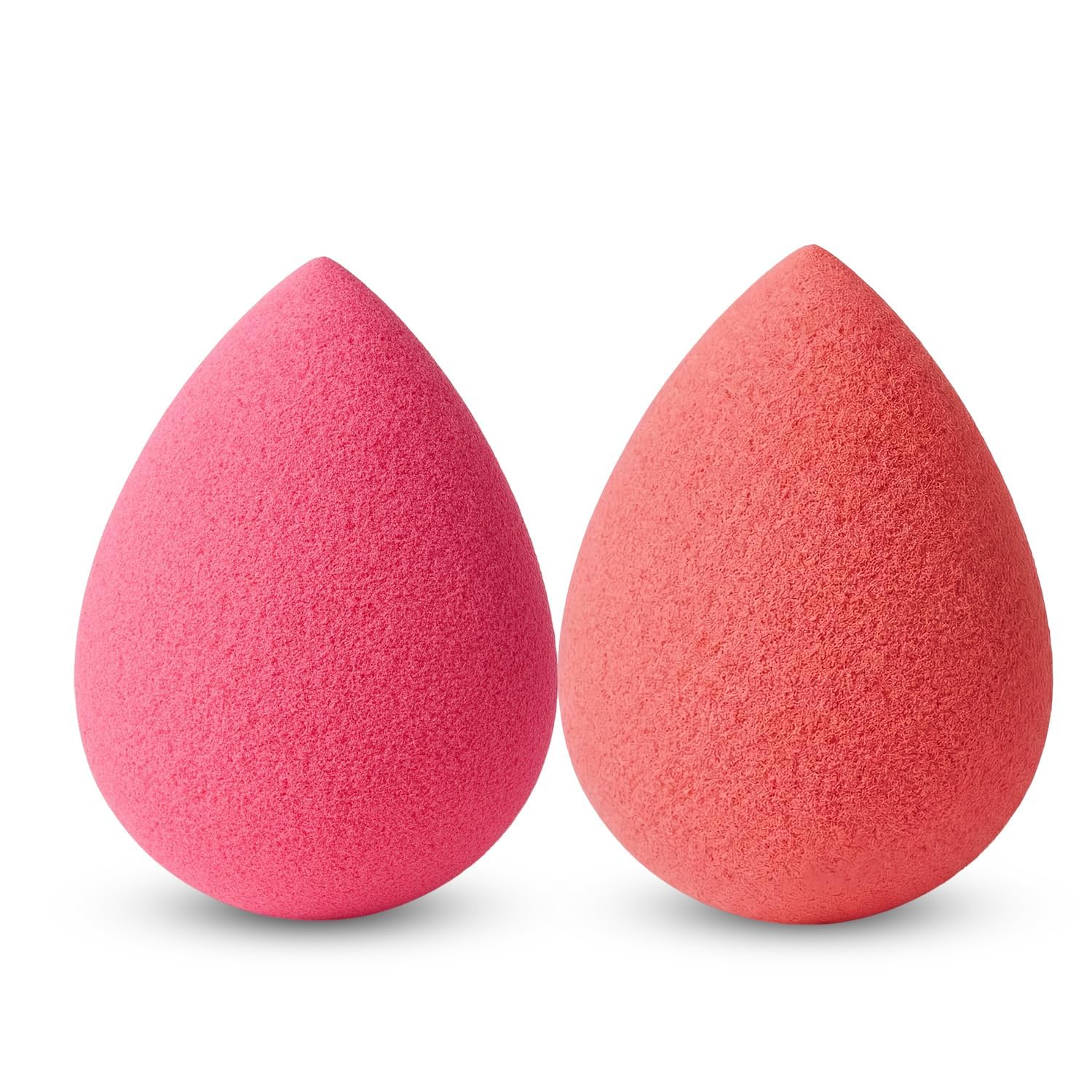 2 Pcs Beauty Blender Sponge Set, Soft Blending Puff for Full Coverage Flawless Makeup, Beauty Blender for Liquid Foundation, Cream, Powder, Wet & Dry Makeup Applicator for Girls, Women - color may vary