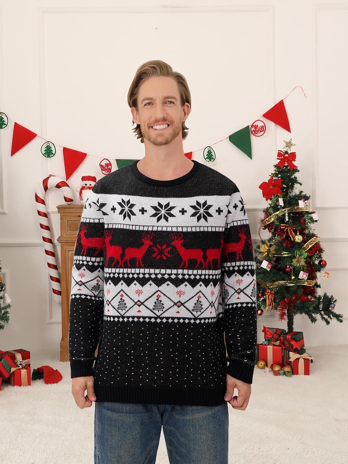 Family Matching Christmas Sweaters Ugly Holiday Sweater Sweatshirt for Women Men Adults Couples Kids Boys Girls - Image 6