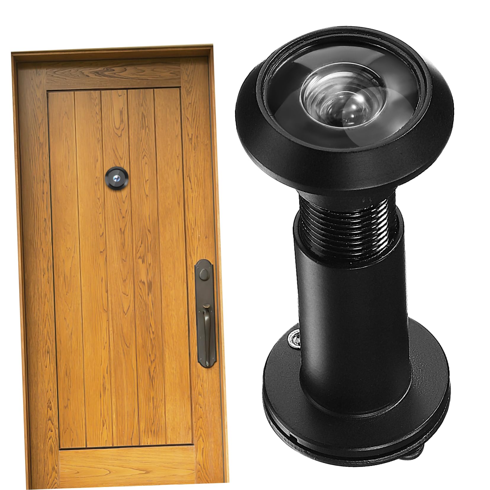 OSALADI Mirilla De Acero Inoxidable Para Puerta Mirilla Digital De Gran Angular Cubierta De Privacidad Revestimiento Resistente De Múltiples Capas Fácil De Instalar Grosor De Puerta