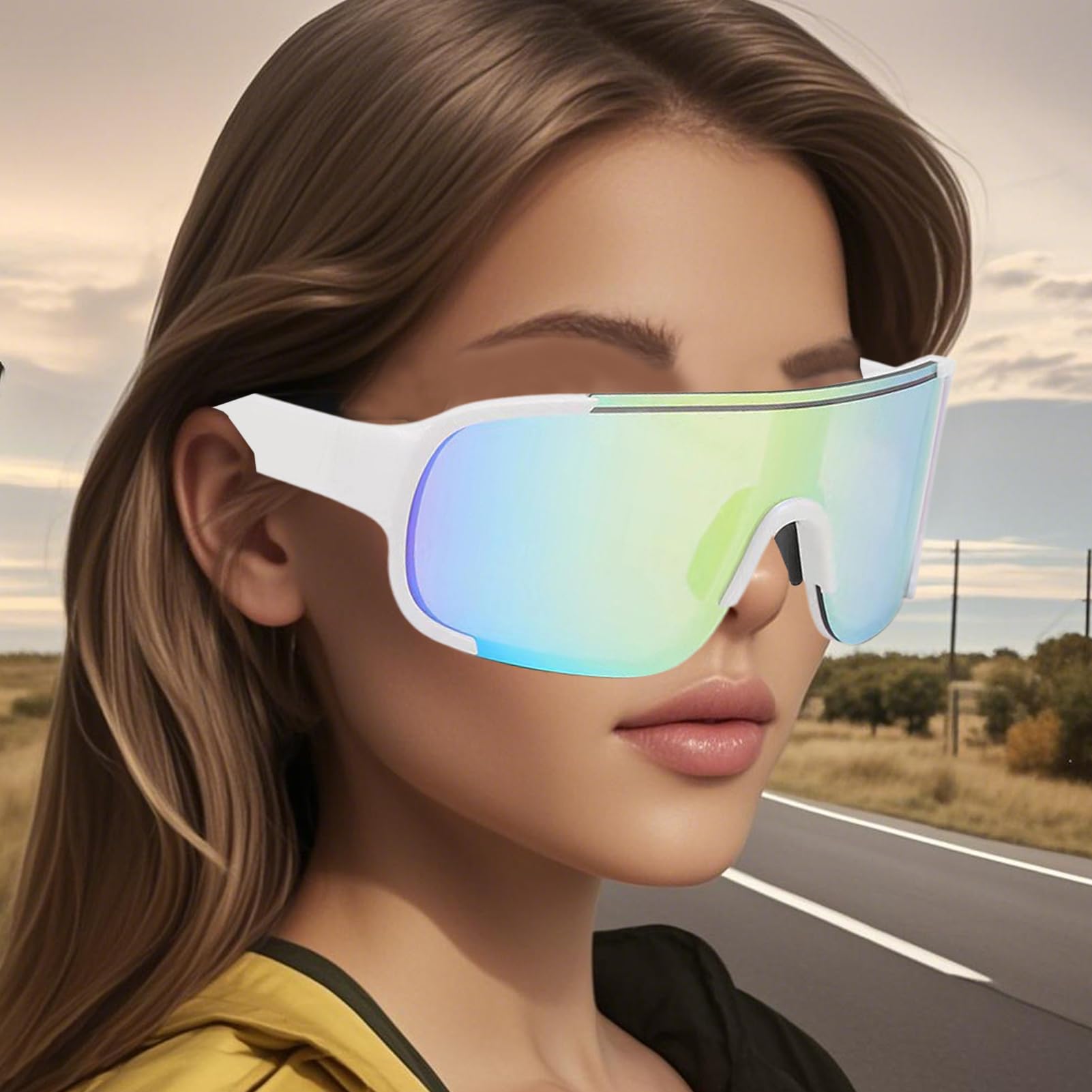 Motorrad Brillen - Helmkompatible Brille - UV-Schutz Anti-Beschlag Sportbrille Für Radfahren Ski Outdoor-Aktivitäten