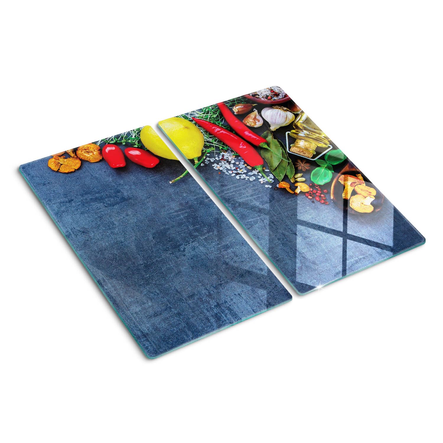 Planche de cuisine en verre bords polis de qualité supérieure design café en grains 30x52