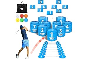 Tumbling Tower Golf Game | 3 In 1 Ladder Golf, Cornhole &...