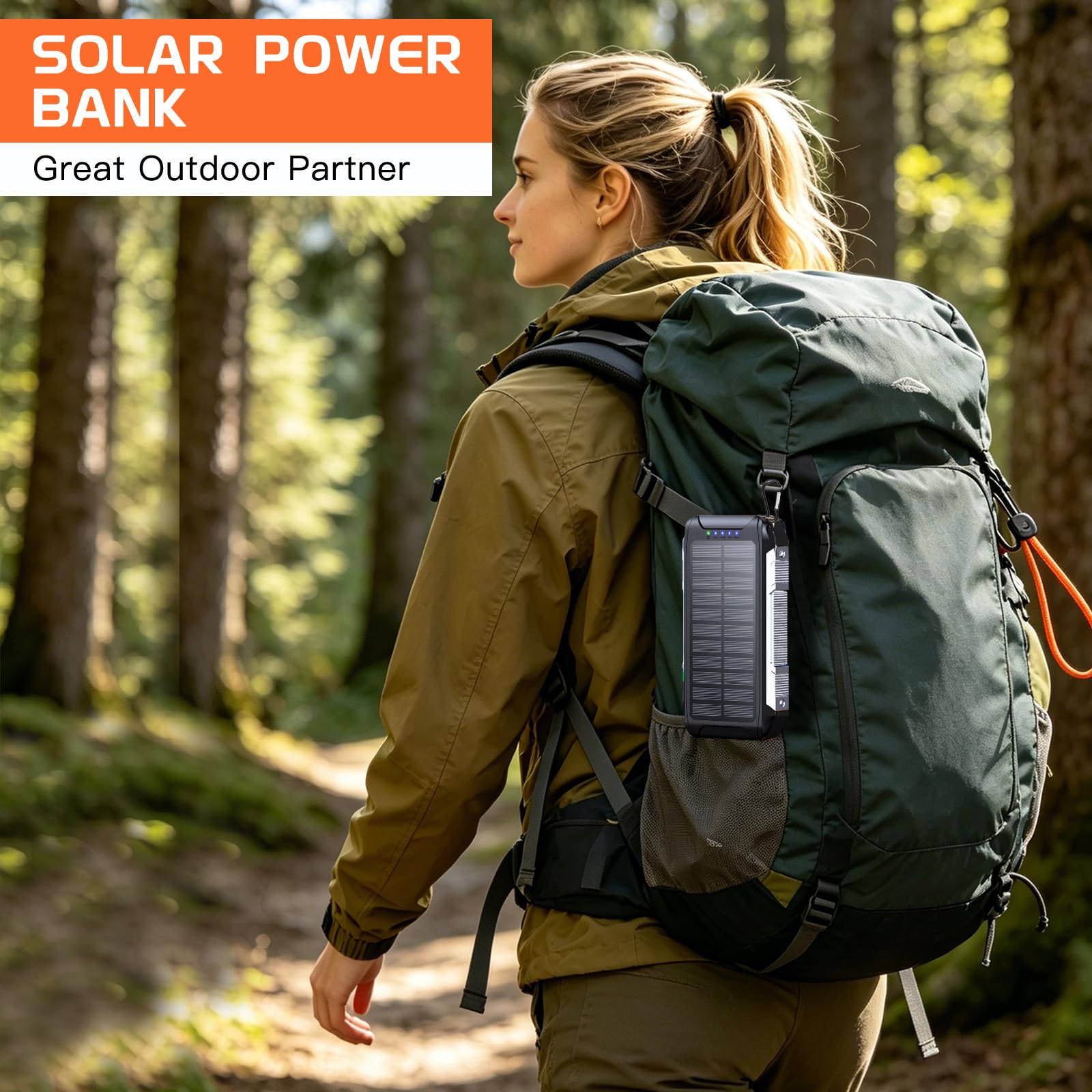 Power Bank 26800 mAh Batterie externe pour téléphone portable : 22,5 W Fast Charge Powerbank USB C PD20W Batterie à charge rapide avec 3 sorties et 2 entrées pour smartphones Plus