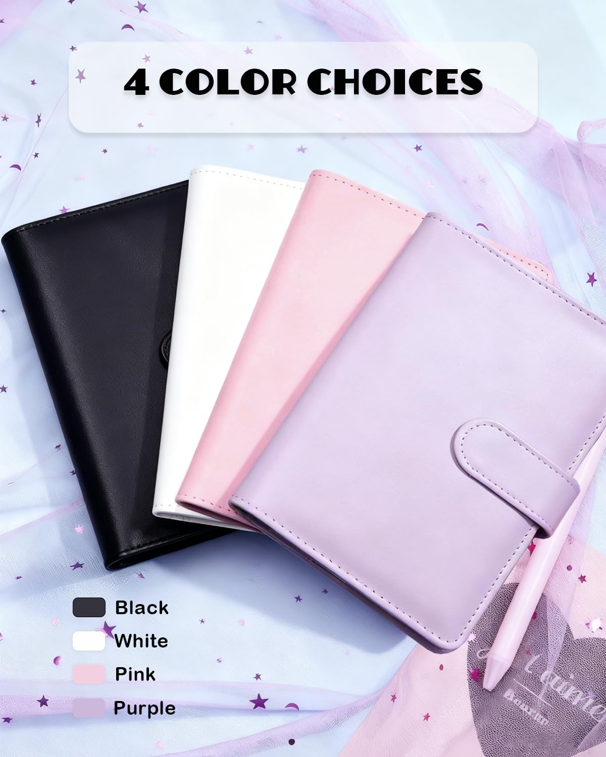 Raccoglitore per carte fotografiche A5 con 30 maniche interne (4 tasche e doppio lato), raccoglitore per carte collezionabili a 6 anelli e 4 tasche, in pelle PU, con chiusura a fibbia magnetica, può