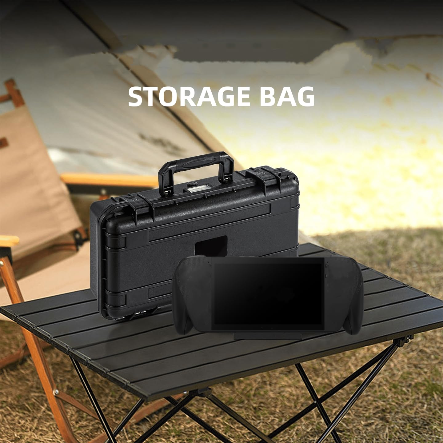 Szaerfa Custodia antiurto per console di gioco per ROG XBOX Ally/per Ally X, accessori per console di gioco portatili, borsa organizer, custodia rigida portatile in EVA (solo custodia)