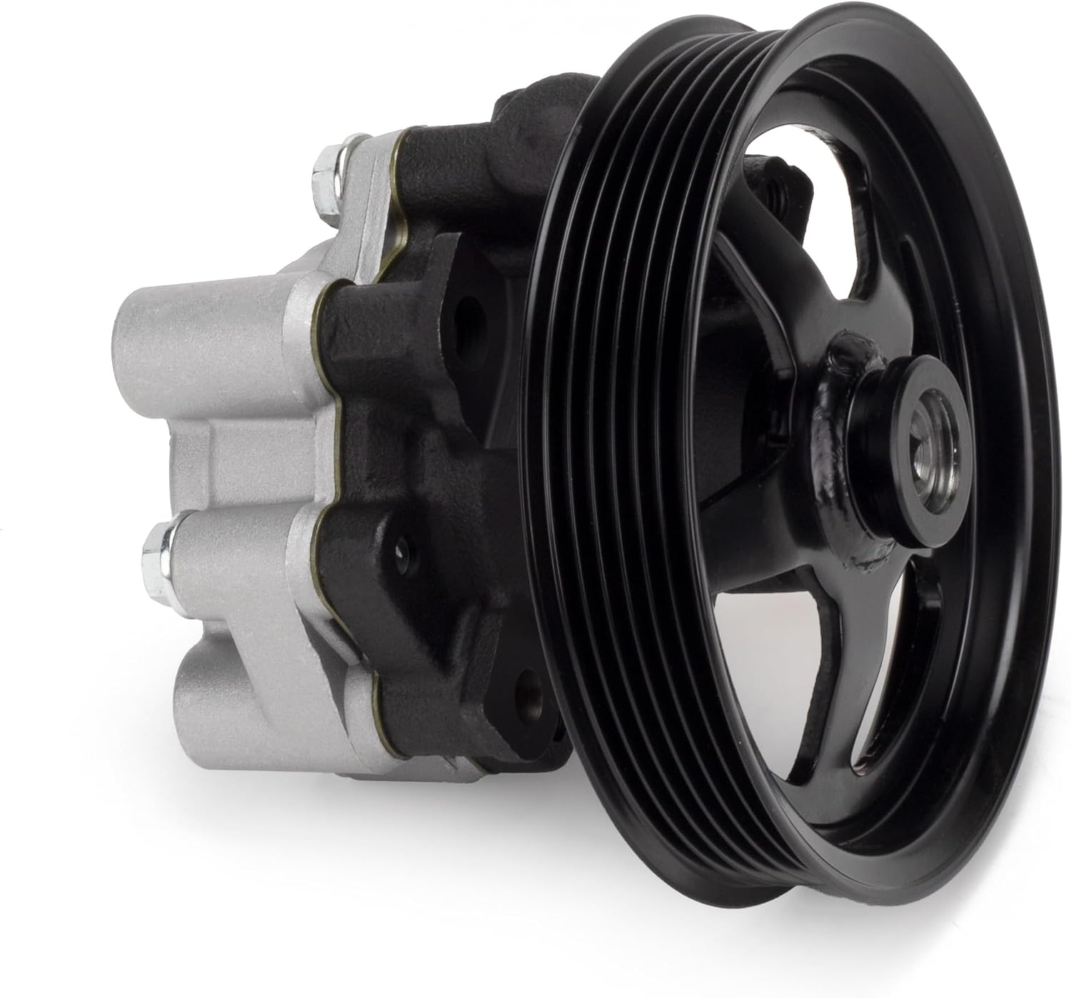 Power Steering Pump, with Pulley, Compatible with Dodge Durango 2000-2003, Dakota 2000-2004, 3.7L 4.7L, Replace # 19318632, 52106253AF