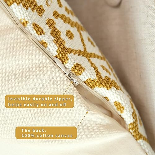 Miniatura 8 de blue page Fundas de almohada decorativas de tejido de algodón bohemio para sofá, dormitorio, sala de estar, fundas de almohada modernas para