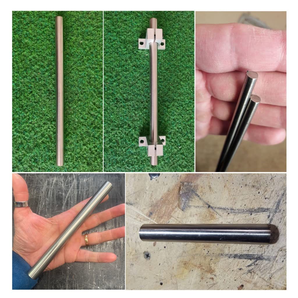1pcs Edelstahl Lineare Welle, Durchmesser 4 5 6 7 8 9 10 12 14 16 18 Mm Metrische Runde Stange, 100-800 Mm Langer Metall Gemahlener Stange (Diameter : 7mm, Length : 700mm)