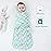 AugTwig Baby Sleep Sack Swaddle,Swaddles 3-6 Months,3-Way Adjustable Wearable Transition Blanket Boy And Girl,100% Cotton,TOG 1.0(Green)