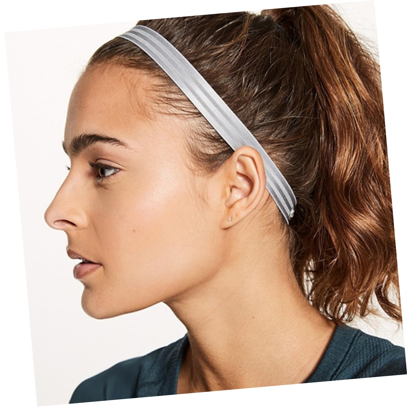 INOOMP 2 Set - Fascia Per Riflettente Sportiva Per Allenamento Non Fascia Per Yoga E Corsa Per Uomo E Donna in Poliestere Per Il Massimo Comfort 3 Pezzi*2