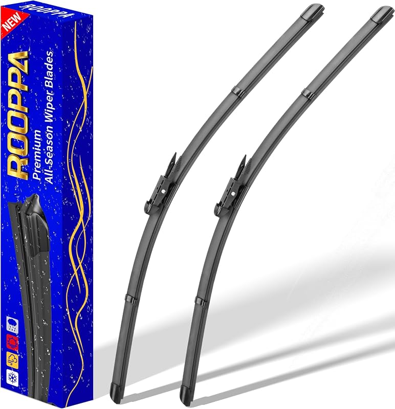 Palhetas do limpador de para-brisa Rooppa para Toyota Tundra e Sequoia – 66,04 cm/58,42 cm, conjunto com 2