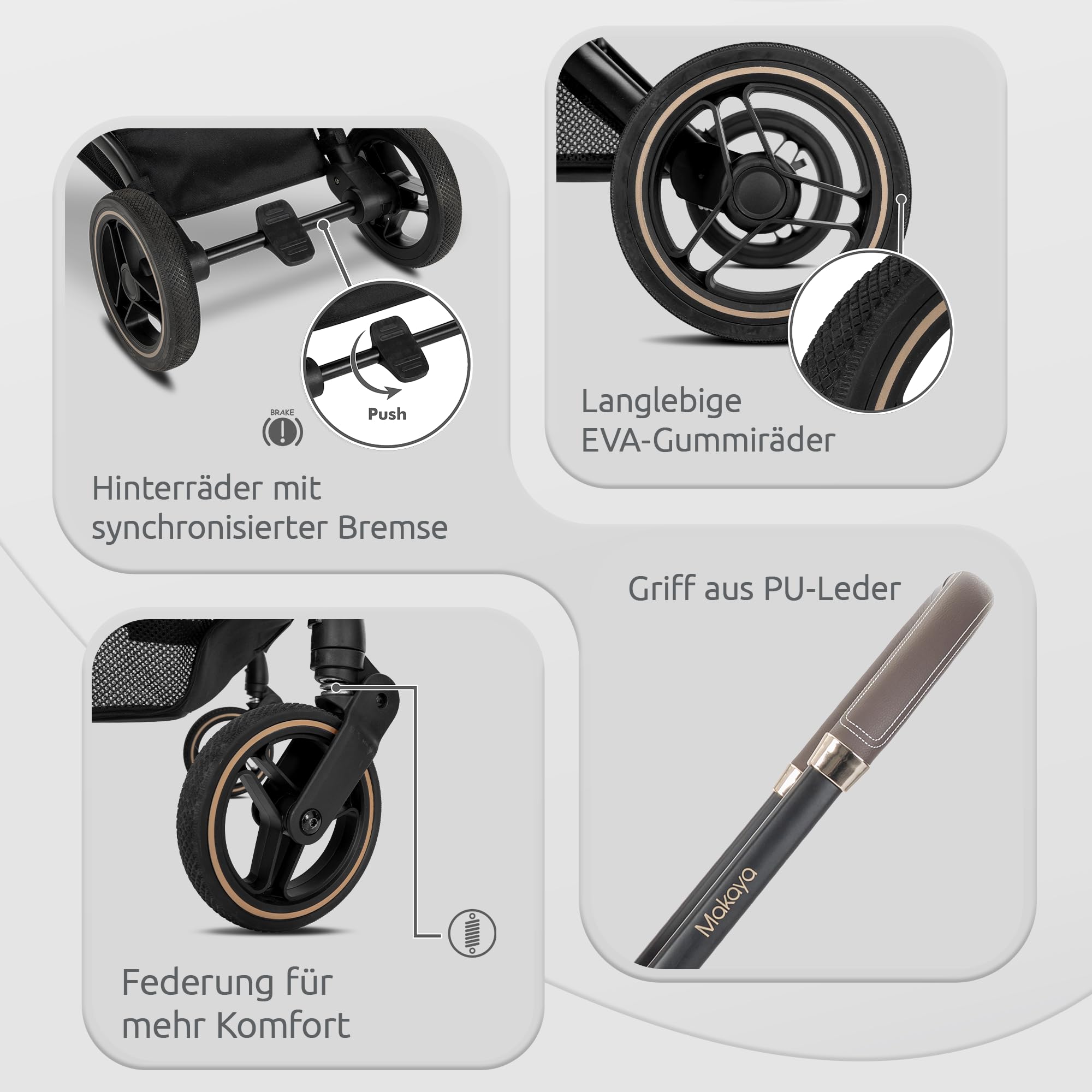 Lorelli Kinderwagen 360 Grad drehbar, Sport Buggy klein zusammenklappbar, bis 22kg, Alu-Rahmen, Grün