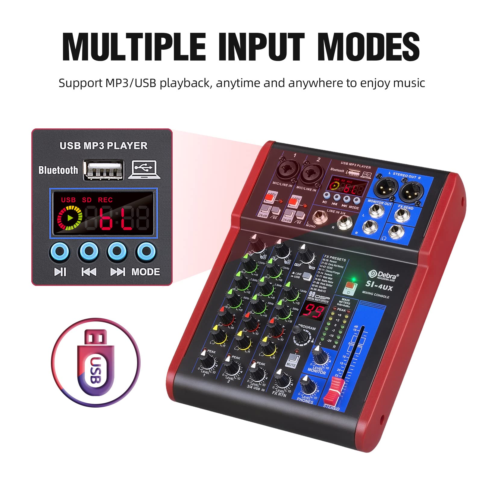 Amazon.com: D Debra SI Series Professional Portable Recording 