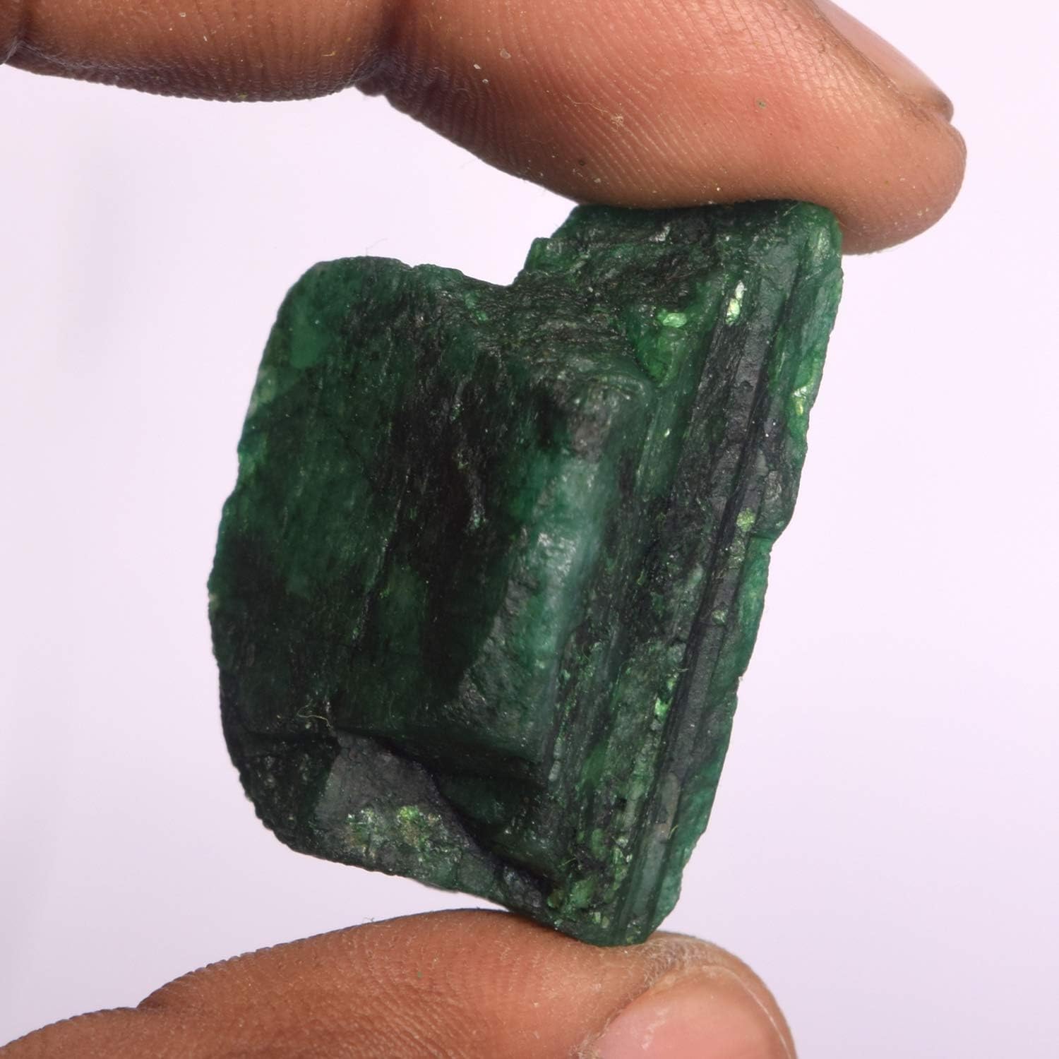 GEMHUB AAA++ Quality Raw Green Emerald Gem Stones 77.50 Ct Rough Natural Crystals and Healing Stones for Jewelry Making