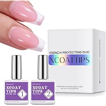 btartboxnails Short French Tip Toenails - Builder Gel Top Coat Set