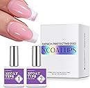 BTARTBOXNAILS XCOATTIPS French Protecting DUO Builder Gel and Top Coat Set - Protect French Tips, No More Chipping