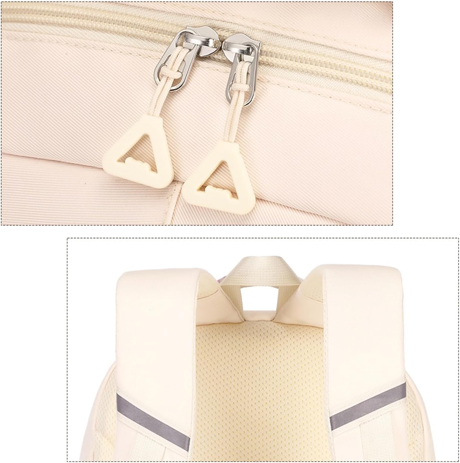 Cute Backpack for School Teen Girls, Aesthetic Laptop Backpack High Middle School Daypack Women Daily Travel Laptop Bag (Pink) - Image 5