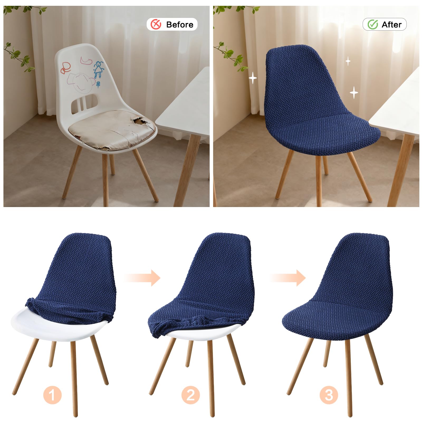 lygooh Coprisedia impermeabili XL per sedie da pranzo con