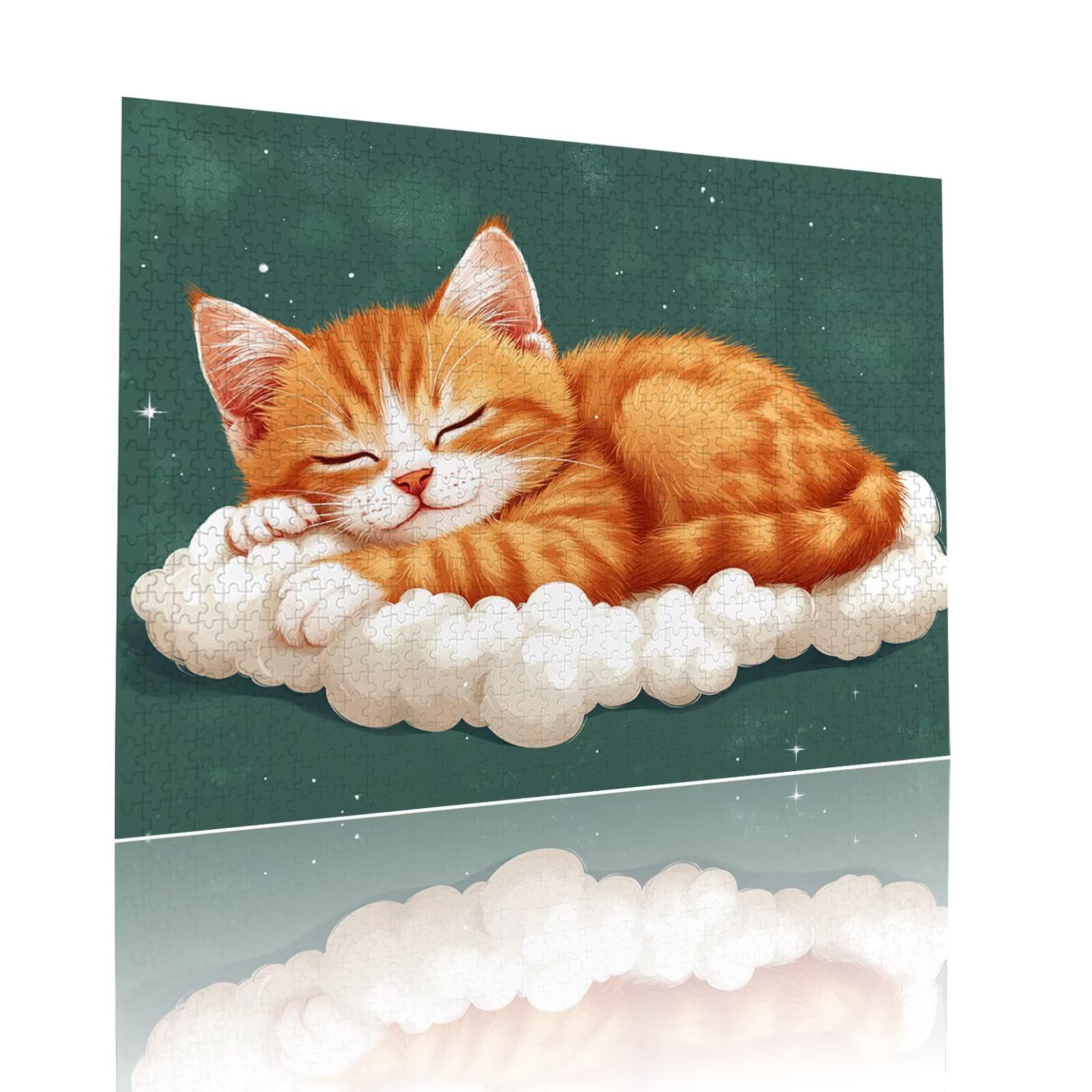 Gatto Jigsaw Puzzle Adulti 2000 pezzi Jigsaw Puzzles Classici Arte Impossibili Grandi Dimensioni Cartone Animato per Adulti e Ragazzi Divertimento Giochi Rilassamento e Intelligence 70x99cm t-699