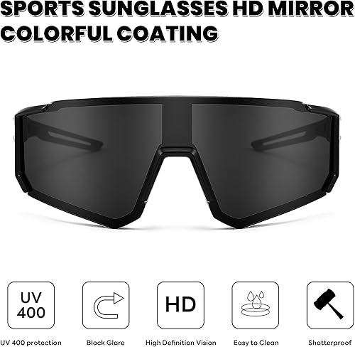 Miniatura 6 de FEISEDY Gafas de sol para niños, gafas de sol de béisbol juveniles, UV400, deportes, adolescentes, ciclismo, sombras para niños y niñas de 8 a 16