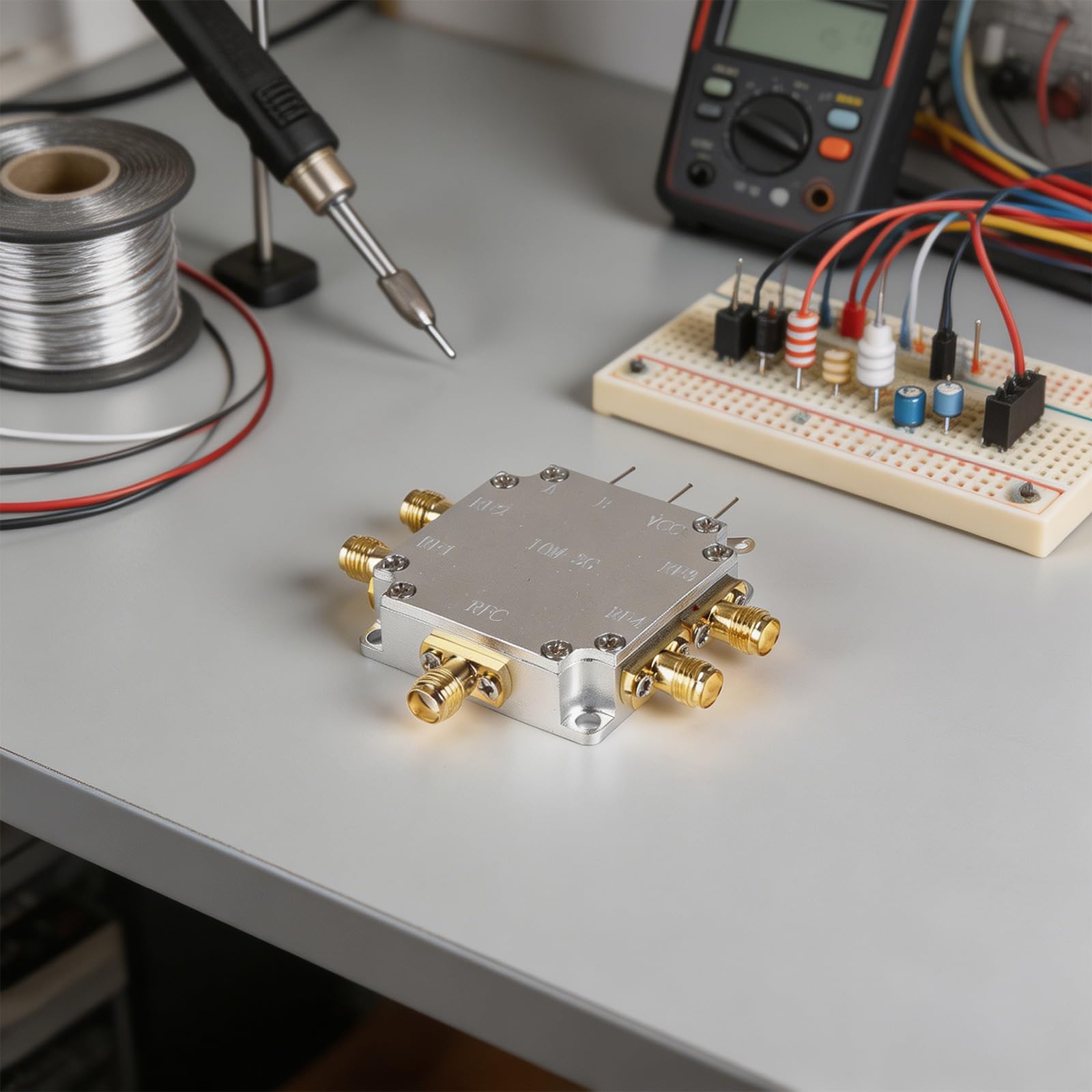 Séparateur de matériel de communication avec interfaces SMA, répartiteur de puissance 1 à 4, module 50 Ohm, 10 MHz à 3 GHz, entrée 1 W pour projets de routage de laboratoire
