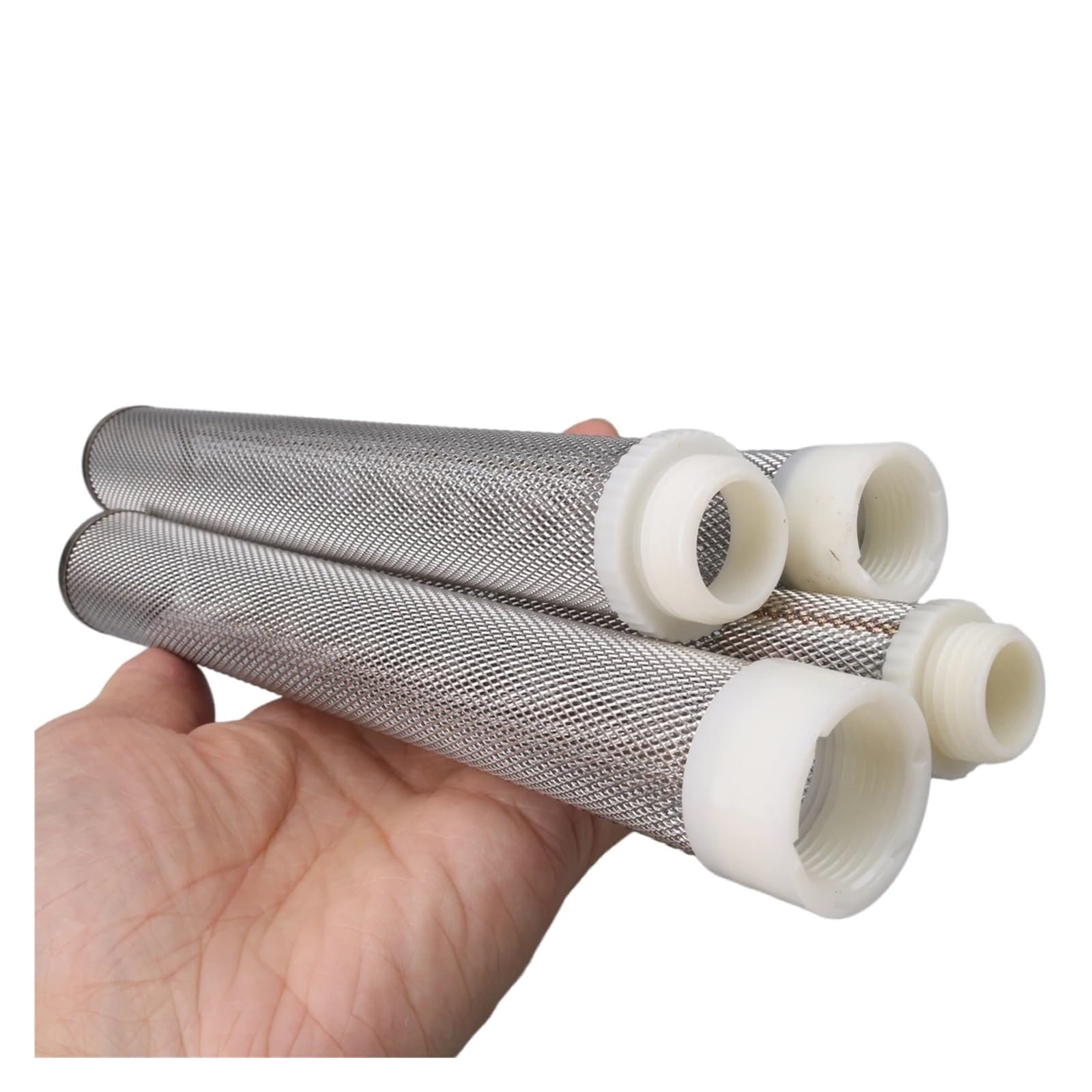 Filtro in acciaio inossidabile 304 con filettatura estesa da 1/2"~2" for tubo di irrigazione giardino, pompa for acquario e(Female-32mm,5 Pieces)