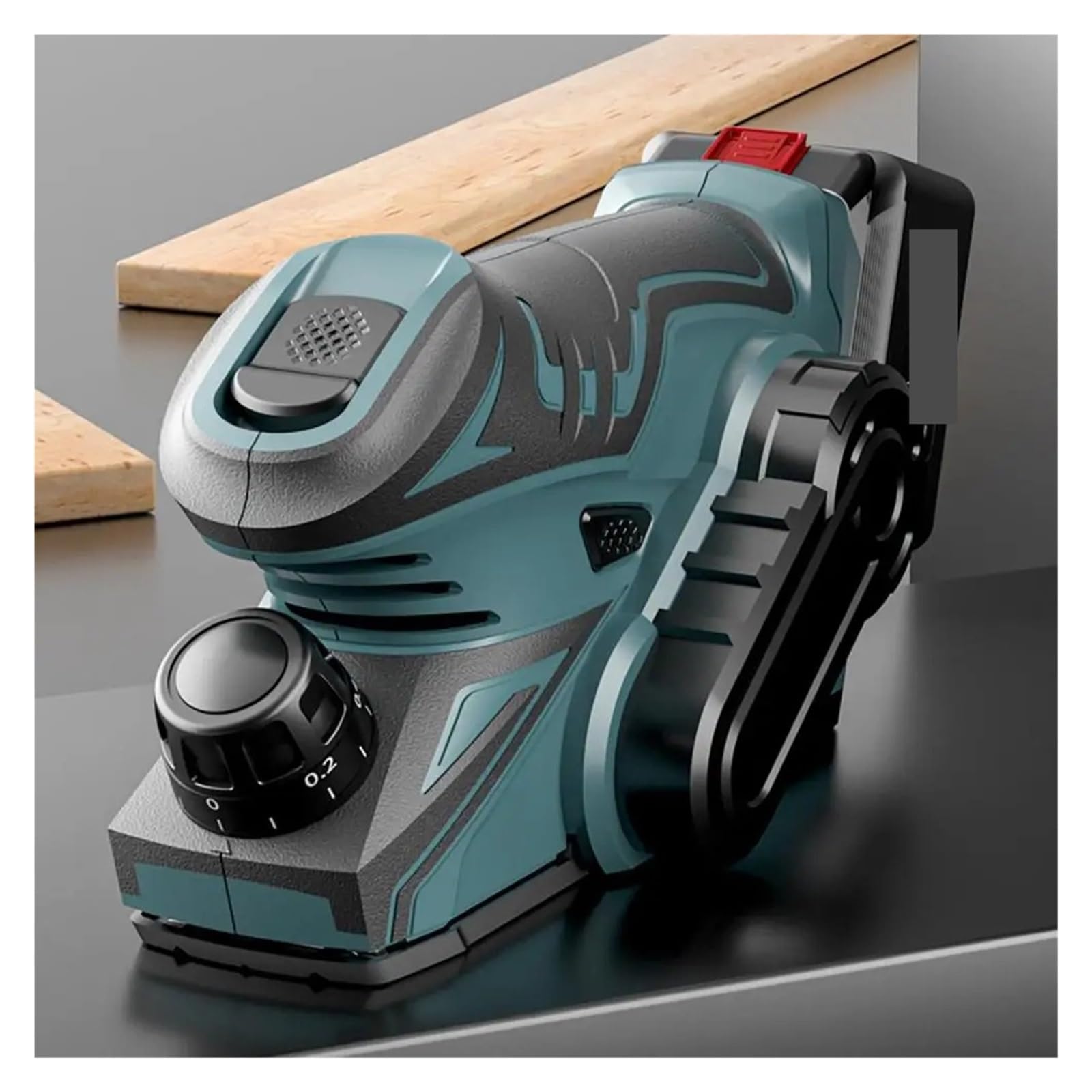 LNHHG 13000RPM Cordless Electric Planer With Wrench Brushless Handheld Mini Planer Wood Cutting Power Tool