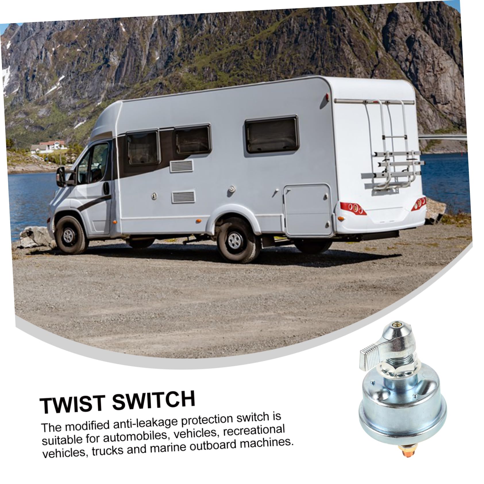 PRETYZOOM 2pcs Battery Switch Marine Battery Disconnect Switch 12v Boat Rv Car Safety