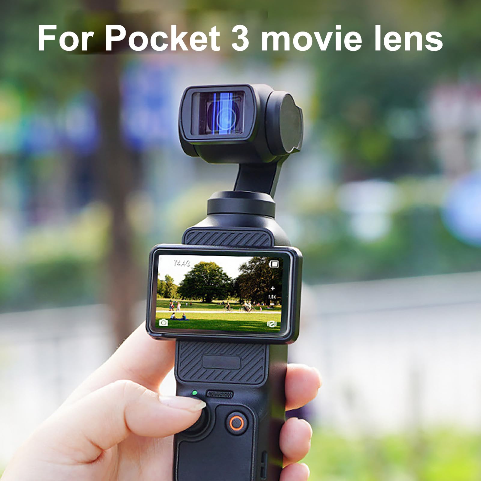 Anamorphotisches 1,15X Weitwinkelobjektiv für Pocket 3 – Optisches Glas mit Magnetanschluss für Kinobild