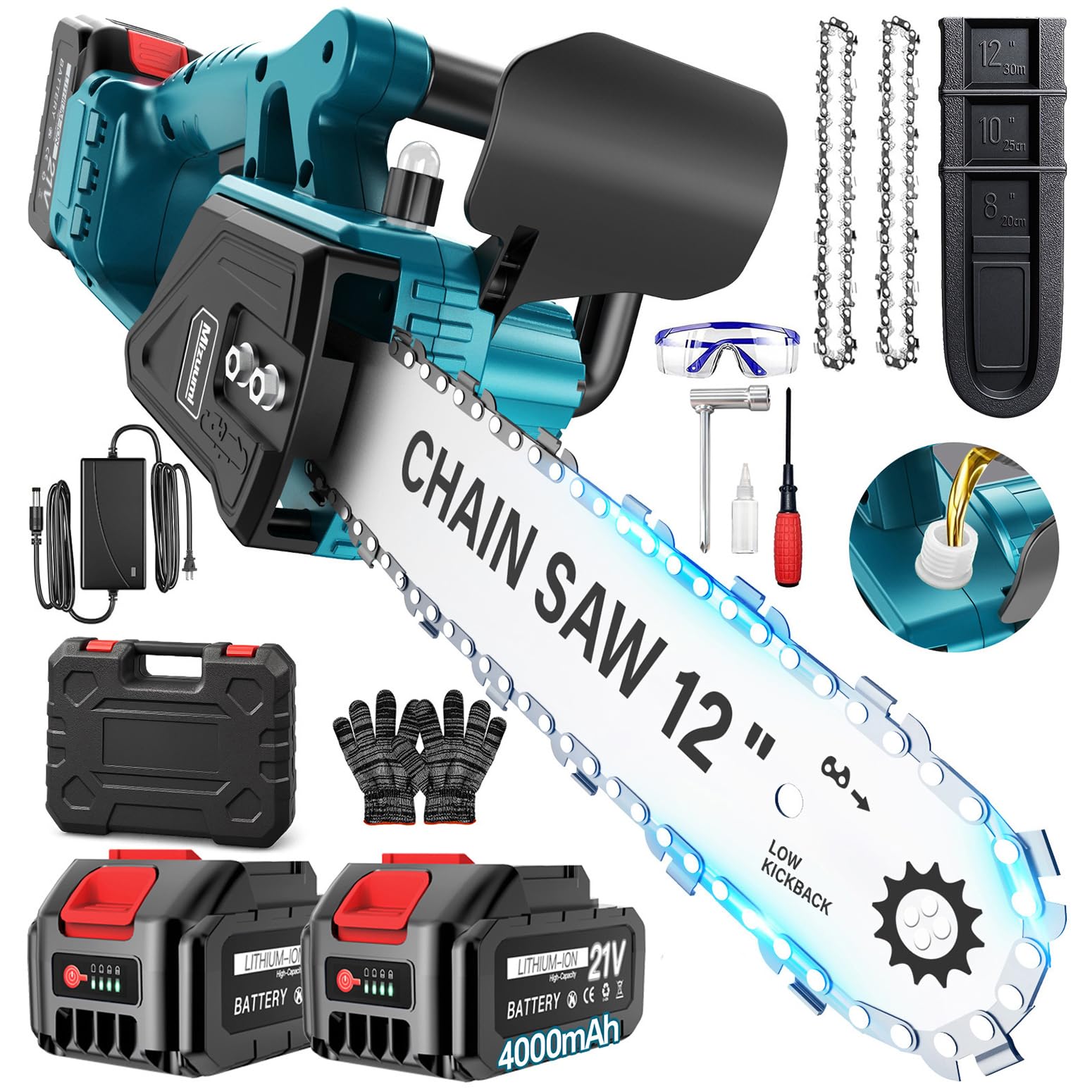 Amazon | 2025新登場 電動チェーンソー 充電式 ブラシレスモーター 4.0