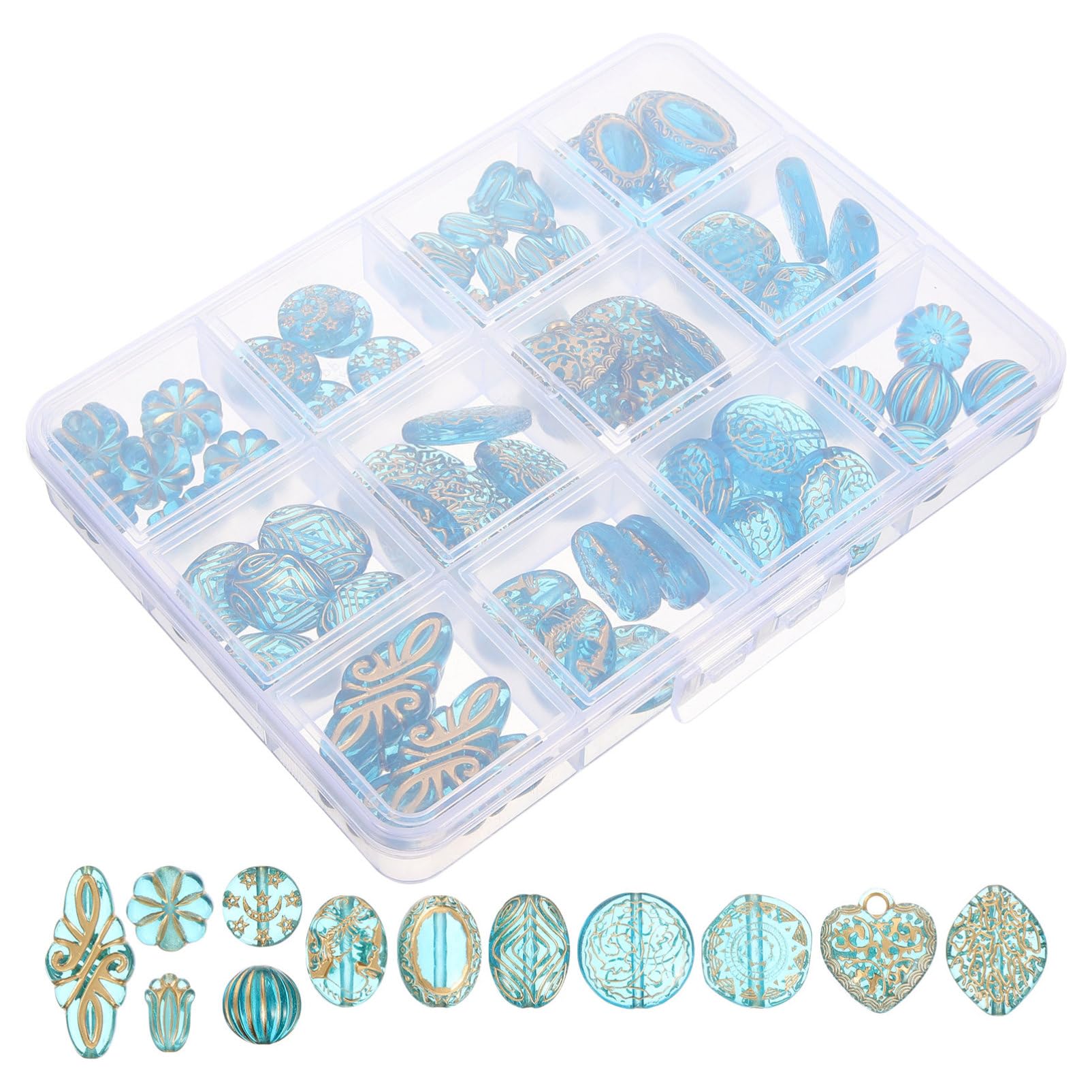 NUOBESTY 4 Boîtes Pince à Perles Pendentifs Perles avec des Lettres pour Faire des Bracelets Kits De Perles Charme Perles pour La Fabrication De Bracelets Recharge Acrylique Dark Green