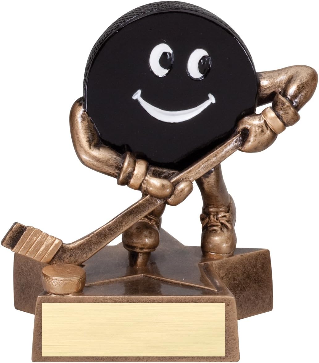 Decade Awards Hockey Lil' Buddy Trophy - 4 Inch Tall | Engraved Kids Hockey Award - Customize Now