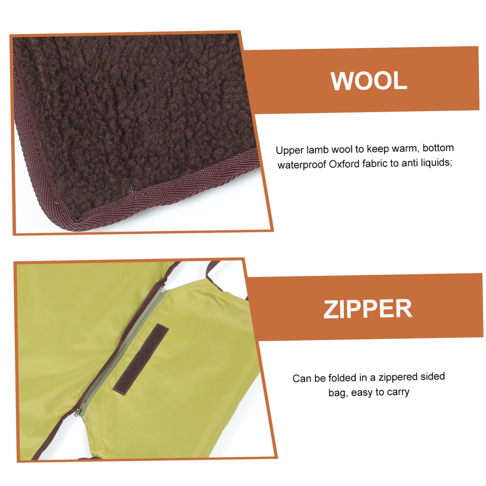 TOYANDONA Faltbare Haustierdecke aus Wolle Leichte und Portable Hundematte für Katzen und Hunde zum Schutz vor Schmutz für Outdoor Einsätze